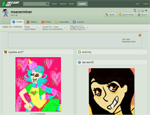 Tablet Screenshot of meanerminer.deviantart.com