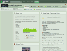 Tablet Screenshot of crystalones-world.deviantart.com