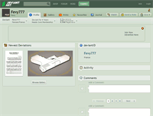 Tablet Screenshot of fevy777.deviantart.com
