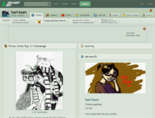 Tablet Screenshot of hari-koen.deviantart.com