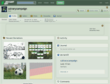 Tablet Screenshot of calvarycampaign.deviantart.com