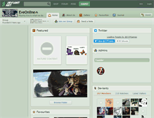 Tablet Screenshot of eveonline.deviantart.com