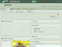 Tablet Screenshot of geeetarzan.deviantart.com