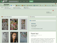 Tablet Screenshot of dcrivera.deviantart.com