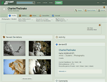 Tablet Screenshot of charlesthesnake.deviantart.com
