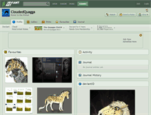 Tablet Screenshot of cloudedquagga.deviantart.com