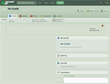 Tablet Screenshot of mx-scade.deviantart.com