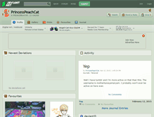 Tablet Screenshot of princesspeachcat.deviantart.com