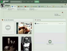 Tablet Screenshot of inferos.deviantart.com