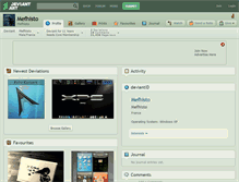 Tablet Screenshot of mefhisto.deviantart.com