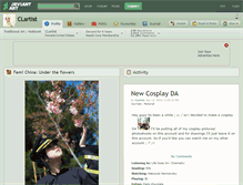 Tablet Screenshot of clartist.deviantart.com