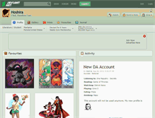 Tablet Screenshot of hoshira.deviantart.com