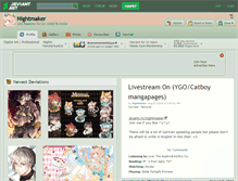 Tablet Screenshot of nightmaker.deviantart.com