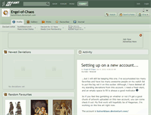 Tablet Screenshot of engel-of-chaos.deviantart.com
