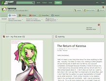 Tablet Screenshot of karensa.deviantart.com