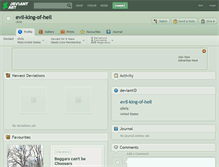 Tablet Screenshot of evil-king-of-hell.deviantart.com