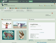 Tablet Screenshot of kikuli.deviantart.com