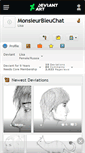 Mobile Screenshot of monsieurbleuchat.deviantart.com