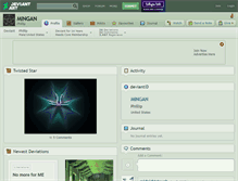 Tablet Screenshot of mingan.deviantart.com
