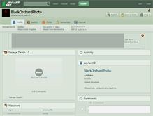 Tablet Screenshot of blackorchardphoto.deviantart.com