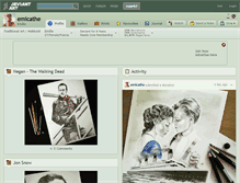 Tablet Screenshot of emicathe.deviantart.com