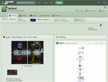 Tablet Screenshot of hallerpl.deviantart.com