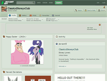 Tablet Screenshot of classicxdisneyxclub.deviantart.com