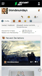 Mobile Screenshot of blondesundays.deviantart.com