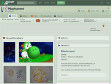 Tablet Screenshot of pikachusweet.deviantart.com