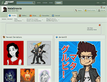 Tablet Screenshot of matagroovie.deviantart.com