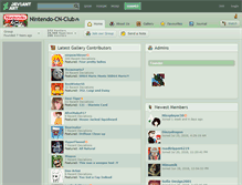 Tablet Screenshot of nintendo-cn-club.deviantart.com