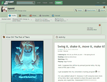 Tablet Screenshot of kanmi.deviantart.com