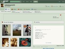 Tablet Screenshot of halleybyers333.deviantart.com