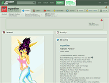 Tablet Screenshot of mpanther.deviantart.com