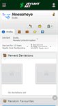 Mobile Screenshot of mnesomeye.deviantart.com