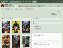 Tablet Screenshot of guru-efx.deviantart.com