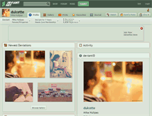 Tablet Screenshot of dulcette.deviantart.com