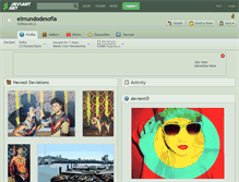Tablet Screenshot of elmundodesofia.deviantart.com