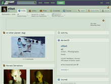 Tablet Screenshot of elliset.deviantart.com