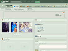Tablet Screenshot of nekomata.deviantart.com