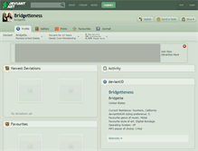 Tablet Screenshot of bridgetteness.deviantart.com