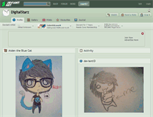 Tablet Screenshot of digitalstarz.deviantart.com