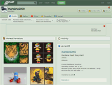 Tablet Screenshot of mandana2000.deviantart.com