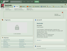 Tablet Screenshot of neounder.deviantart.com