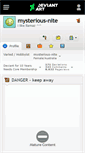 Mobile Screenshot of mysterious-nite.deviantart.com