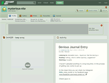 Tablet Screenshot of mysterious-nite.deviantart.com