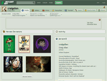 Tablet Screenshot of craigallen.deviantart.com