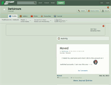 Tablet Screenshot of darkaroura.deviantart.com