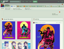 Tablet Screenshot of nishina.deviantart.com