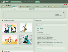 Tablet Screenshot of cococity.deviantart.com